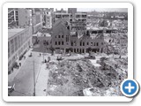 1940, Rosaliakerk uitgebrand, Minervahuis in herstel na bombardement
